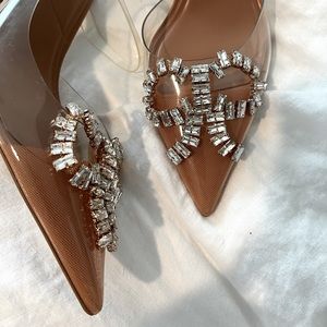ZARA Crystal Bow Heels